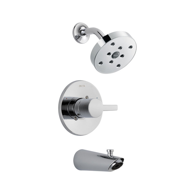 T14461SS Delta Compel Thermostatic/Volume Control Tub and Shower